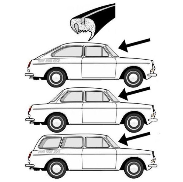 Frontscheibendichtung VW Typ3 311843121